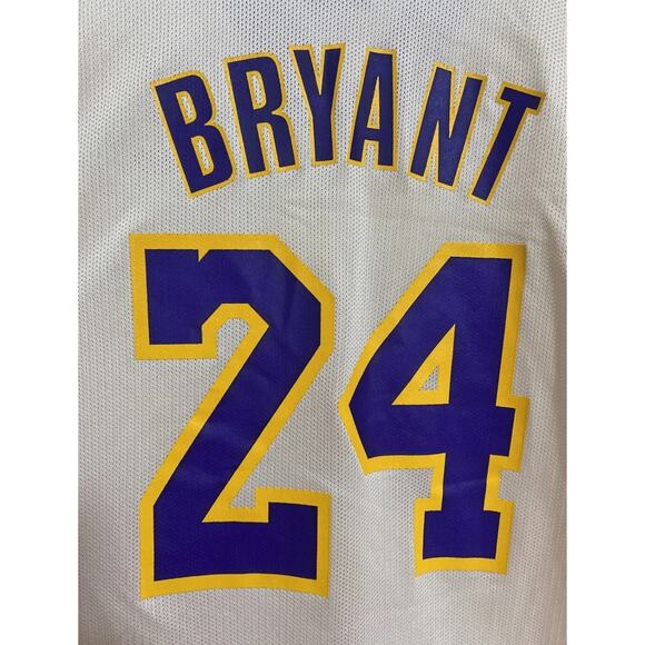 Vintage Kobe Bryant #24 Authentic Reebok Los Angeles Lakers Home Jersey Size 2XL - Picture 5 of 10